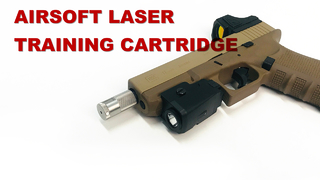 Airsoft-Pistole, Rot/IR-Laser-Trainingspatrone, vibrationsaktivierte Mündungsmontage