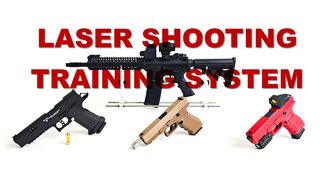 Laser-Schieß-Trainingssystem für Trockenfeuer- und Airsoft-Training | Laserkartusche, Ziel und Simulator